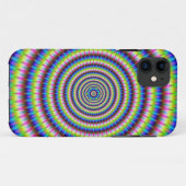 Deeltjes en golven met Floral Motif Case-Mate iPhone Case (Achterkant (horizontaal))