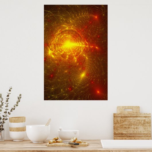 Deeltjesbotsingen Poster (Keuken)