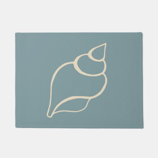 Deeltjesdoormat Welkom bij Seashell Beach Deurmat (Voorkant)