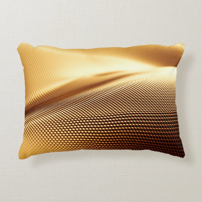 Deeltjesdrapery luxe gouden achtergrond. 3 quinqui accent kussen (Voorkant)