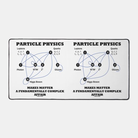 Deeltjesfysica maakt materie fundamenteel bureaumat (Voorkant)