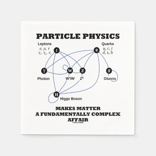 Deeltjesfysica maakt materie fundamenteel servet (Voorkant)