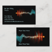 deeltjesgolf-dualiteitsfysicus visitekaartje (Voorkant / Achterkant)