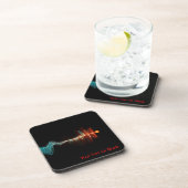 Deeltjesgolfdualiteit Bier Onderzetter (Rechterzijde)