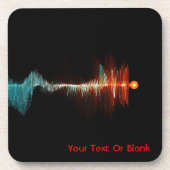 Deeltjesgolfdualiteit Bier Onderzetter (Voorkant)