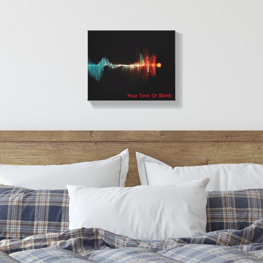 Deeltjesgolfdualiteit Canvas Afdruk (Insitu (Slaapkamer))