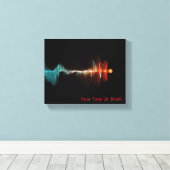 Deeltjesgolfdualiteit Canvas Afdruk (Insitu (Houten vloer))