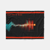 Deeltjesgolfdualiteit Fleece Deken (Voorkant (Horizontaal))