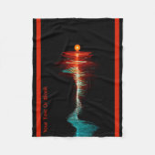 Deeltjesgolfdualiteit Fleece Deken (Voorkant)