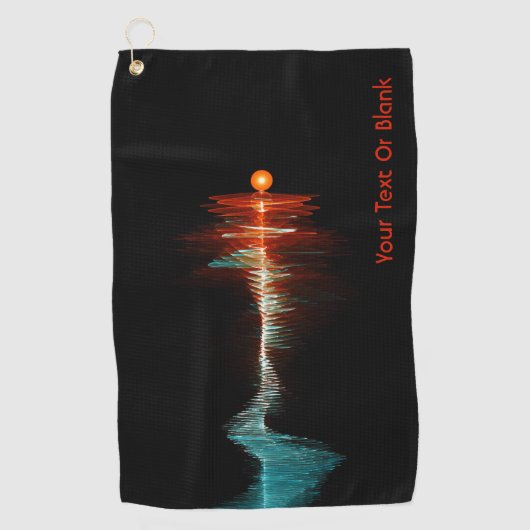 Deeltjesgolfdualiteit Golfhanddoek (Voorkant)