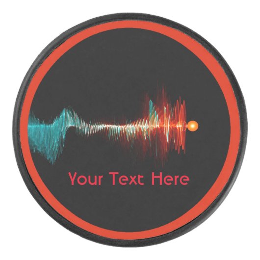 Deeltjesgolfdualiteit Hockey Puck (Voorkant)