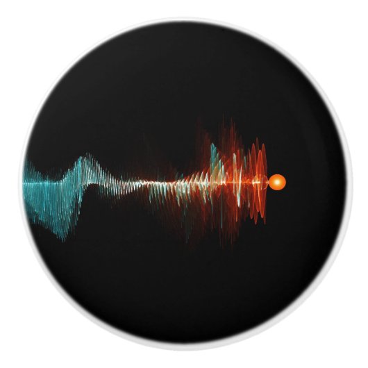 Deeltjesgolfdualiteit Keramische Knop (Voorkant)