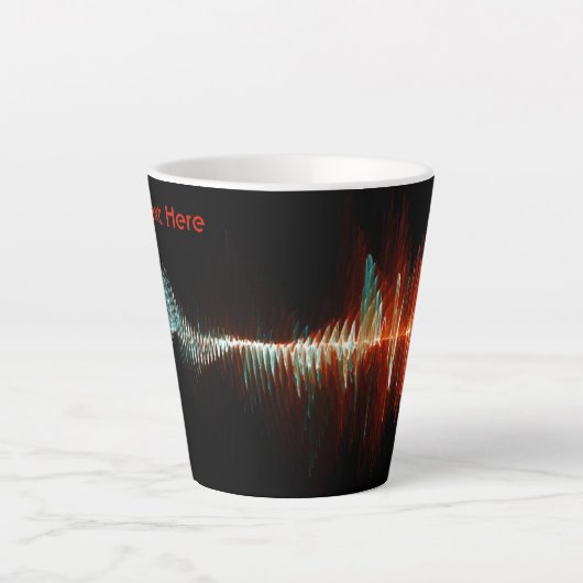 Deeltjesgolfdualiteit Latte Mok (Voorkant)