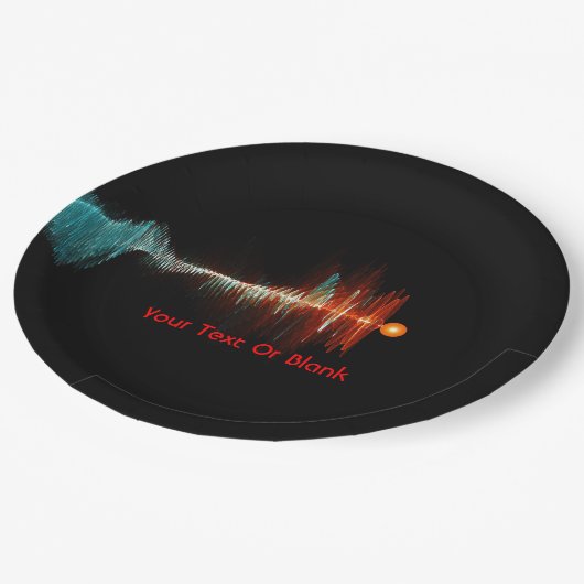 Deeltjesgolfdualiteit Papieren Bordje (Gekanteld)