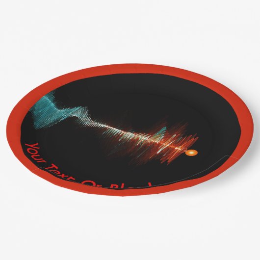 Deeltjesgolfdualiteit Papieren Bordje (Gekanteld)