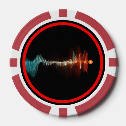 Deeltjesgolfdualiteit Poker Chips (Voorkant)