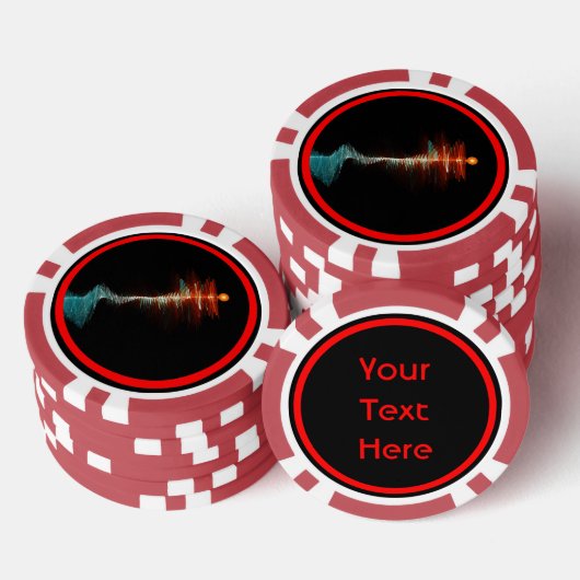 Deeltjesgolfdualiteit Poker Chips (Opstapeling)