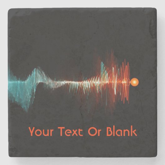 Deeltjesgolfdualiteit Stenen Onderzetter (Voorkant)