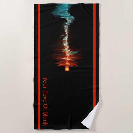 Deeltjesgolfdualiteit Strandlaken (Voorkant)