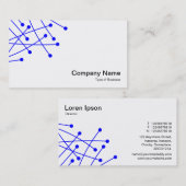 Deeltjessporen - Blauw op Wit Visitekaartje (Voorkant / Achterkant)