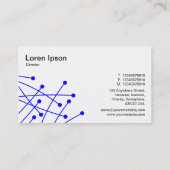 Deeltjessporen - Blauw op Wit Visitekaartje (Achterkant)