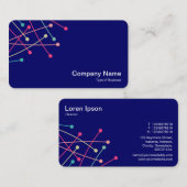 Deeltjessporen - Kleur 01 op de Np-marine 000066 Visitekaartje (Voorkant / Achterkant)