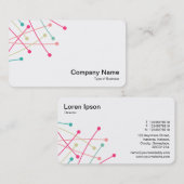 Deeltjessporen - Kleur 01 op wit Visitekaartje (Voorkant / Achterkant)