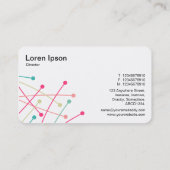 Deeltjessporen - Kleur 01 op wit Visitekaartje (Achterkant)