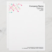 Deeltjessporen - Kleuren Briefhoofd Ontwerp (Voorkant / Achterkant)