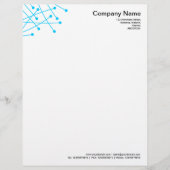 Deeltjessporen - Sky Blue Gepersonaliseerd Briefhoofd (Voorkant)