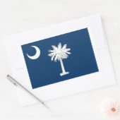 Deeltjesstaatvlag van hond rechthoekige sticker (Envelop)