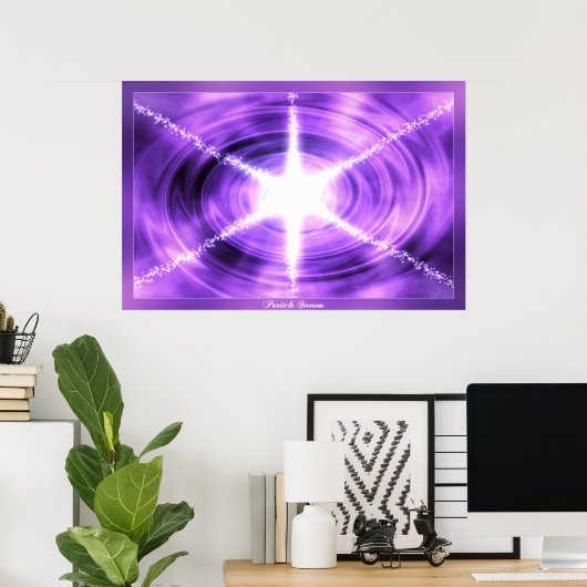 Deeltjesstromen Poster (Thuiskantoor)