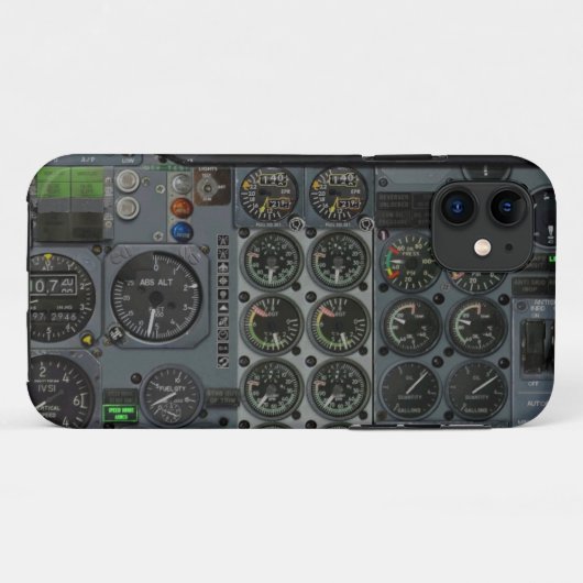 Deelvenster Cockpit Instruments Case-Mate iPhone Case (Achterkant (horizontaal))