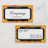 Deelvenster Stijl (Script-lettertype) - Cascading  Visitekaartje (Voorkant / Achterkant)