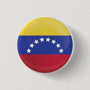 Deelvenster Venezuela-ronde Ronde Button 3,2 Cm