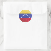 Deelvenster Venezuela-ronde Ronde Sticker (Tas)