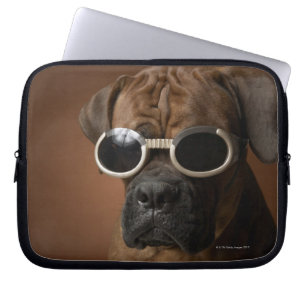 Deen met zonnebril laptop sleeve