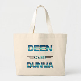 Deen over Dunya Shirt. Grote Tote Bag