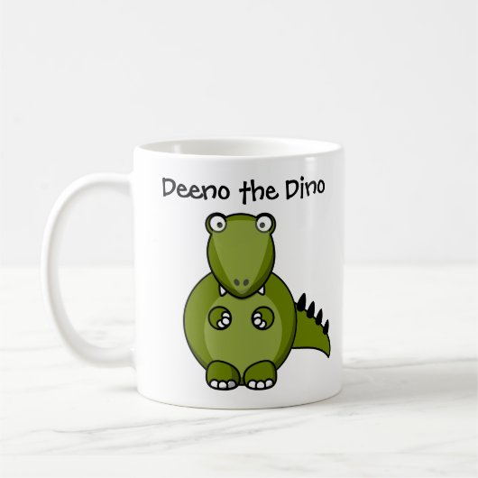 Deeno de Dino Custom Cartoon Children's Mok (Links)