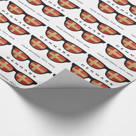 Deens aangepaste tekst- en kleurcadeauomloop in de cadeaupapier (Hoek)