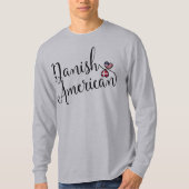 Deens Amerikaans gejumeleerd hart T-shirt (Voorkant)