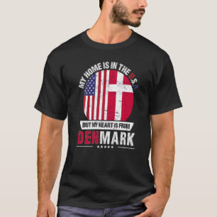 Deens Amerikaans patriothart komt uit Denemarken T-shirt