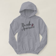 Deens-Amerikaanse gejumeleerde harten Hoodie