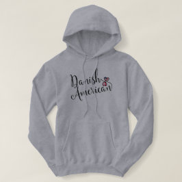 Deens-Amerikaanse gejumeleerde harten Hoodie