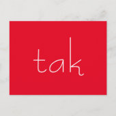 Deens bedankt briefkaart (Voorkant)