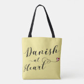 Deens bij Heart Grocery Bag, Denemarken Tote Bag (Achterkant)