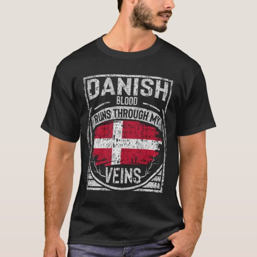 Deens bloed loopt door mijn vinnen t-shirt (Voorkant)