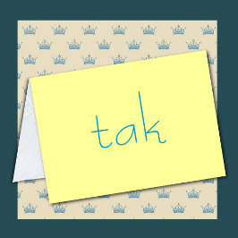 Deens dankt u nota neemt van Kaart Tak in Geel