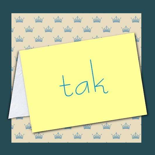 Deens dankt u nota neemt van Kaart Tak in Geel