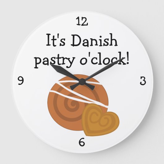 Deens Gebak O'Clock leuk eten grafisch Grote Klok (Voorkant)